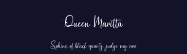 Queen Maritta by Goodrichees — Script Handwritten Font — thumbnail 2
