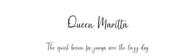 Queen Maritta by Goodrichees — Script Handwritten Font — thumbnail 1
