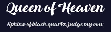 Queen of Heaven by Misti's Fonts — Script Handwritten Font — thumbnail 2