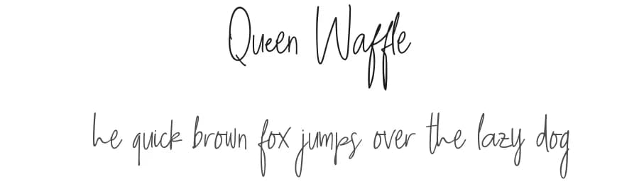 Queen Waffle by Konstantine Studio — Script Handwritten Font