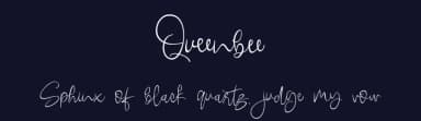 Queenbee by Stefani Letter — Script Handwritten Font — thumbnail 2