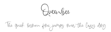 Queenbee by Stefani Letter — Script Handwritten Font — thumbnail 1