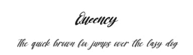 Queency by Kong Font — Script Handwritten Font — thumbnail 1