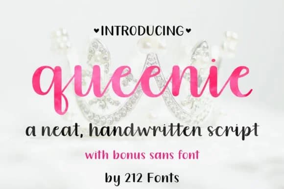 Queenie Font by 212 Fonts — Script Handwritten Font