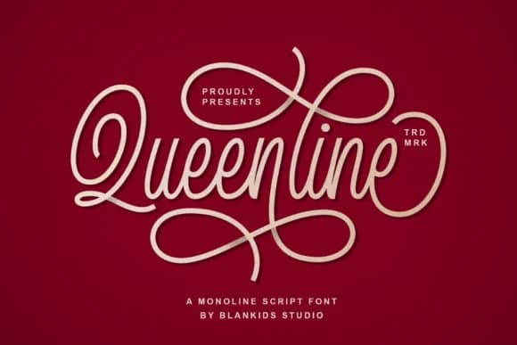 Queenline Font by Blankids Studio — Script Handwritten Font — preview 1