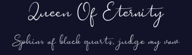 Queen Of Eternity by Greentrik6789 — Script Handwritten Font — thumbnail 2