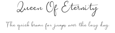 Queen Of Eternity by Greentrik6789 — Script Handwritten Font — thumbnail 1