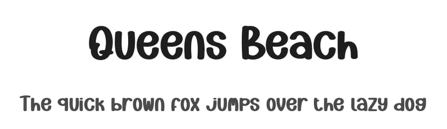 Queens Beach by Scratchones — Script Handwritten Font
