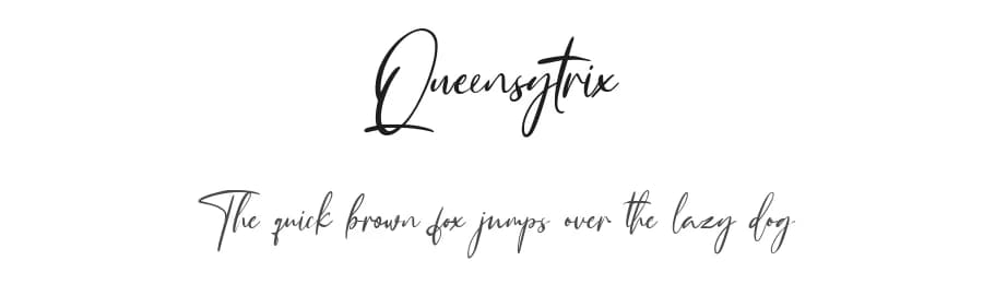 Queensytrix by Maulana Creative — Script Handwritten Font