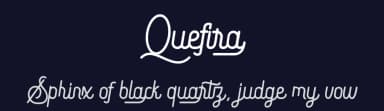 Quefira by Vultype — Script Handwritten Font — thumbnail 2