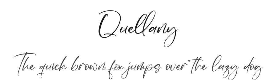 Quellany by Integritype Studio — Script Handwritten Font