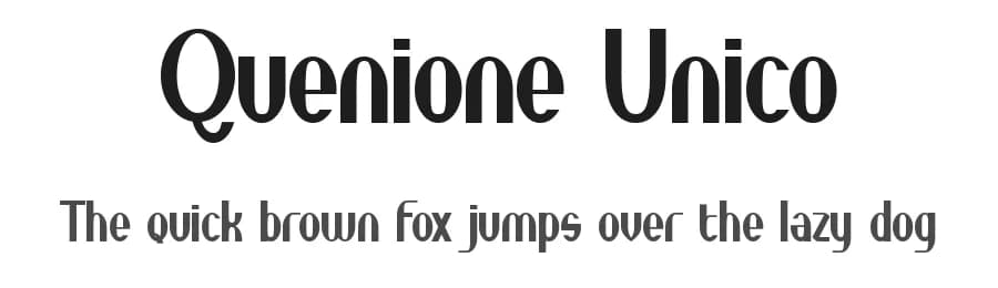 Quenione Unico by Yahhya Anas — Sans Serif Font