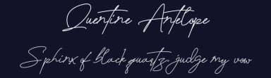 Quentine Antelope by Fntyp Std — Script Handwritten Font — thumbnail 2