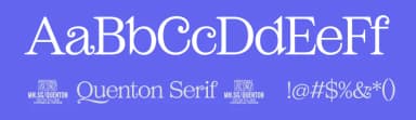 Quenton Serif by Måns Grebäck — Serif Font — thumbnail 3