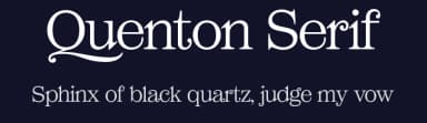 Quenton Serif by Måns Grebäck — Serif Font — thumbnail 2