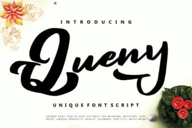 Queny Font by Vunira — Script Handwritten Font — thumbnail 1