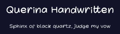 Querina Handwritten by Excellent Ritma Florendia — Script Handwritten Font — thumbnail 2