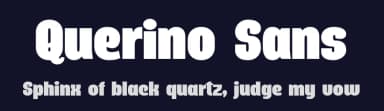 Querino Sans by Måns Grebäck — Sans Serif Font — thumbnail 2