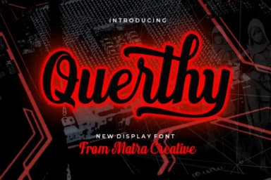 Querthy Script Font by Matra Creative — Script Handwritten Font — thumbnail 1
