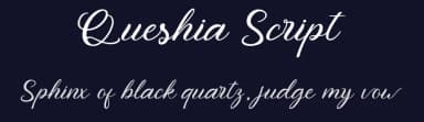 Queshia Script by Tezar Tantular — Script Handwritten Font — thumbnail 2