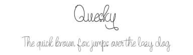 Quesky by CBRTEXT Studio — Script Handwritten Font — thumbnail 1