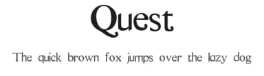 Quest by Gage LaGreca — Sans Serif Font — thumbnail 1