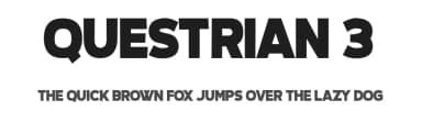 Questrian 3 by Chequered Ink — Sans Serif Font — thumbnail 1