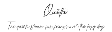 Quetta by Glyphstyle — Script Handwritten Font — thumbnail 1