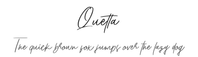 Quetta by Glyphstyle — Script Handwritten Font