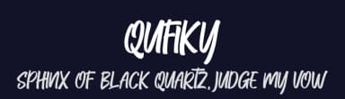 Qufiky by Skiiller Studio — Script Handwritten Font — thumbnail 2