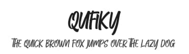 Qufiky by Skiiller Studio — Script Handwritten Font — thumbnail 1