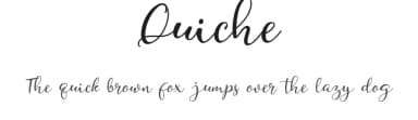 Quiche by Sofian — Script Handwritten Font — thumbnail 1
