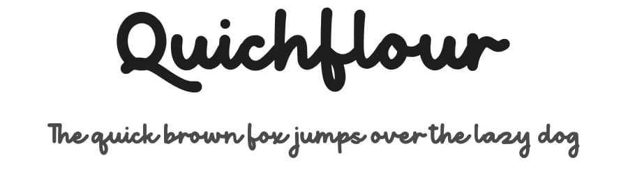 Quichflour by Allouse Studio — Script Handwritten Font