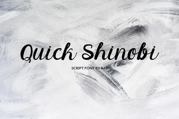 Quick Shinobi Font by Giant Template — Script Handwritten Font