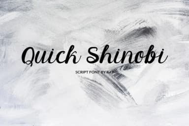 Quick Shinobi Font by Giant Template — Script Handwritten Font — thumbnail 1