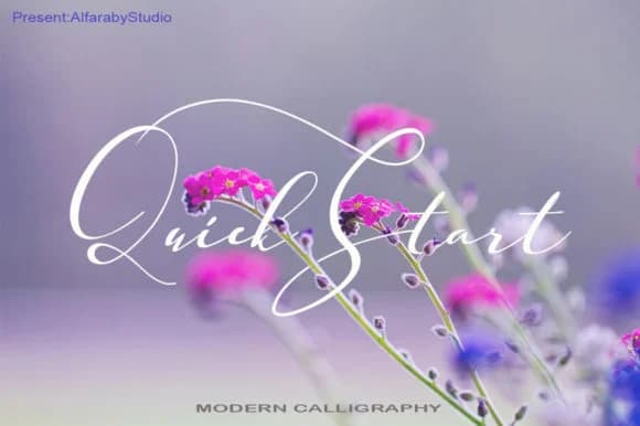 Quick Start Font by faisal_Alfaraby — Script Handwritten Font
