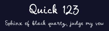 Quick 123 by Mightyfire — Script Handwritten Font — thumbnail 2
