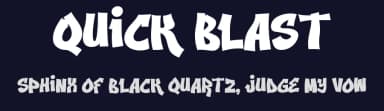 Quick Blast by Tokopress — Script Handwritten Font — thumbnail 2