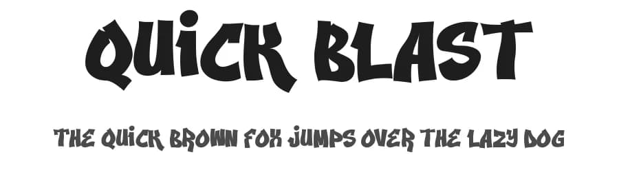 Quick Blast by Tokopress — Script Handwritten Font