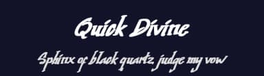 Quick Divine by Subectype & Orenari — Script Handwritten Font — thumbnail 2