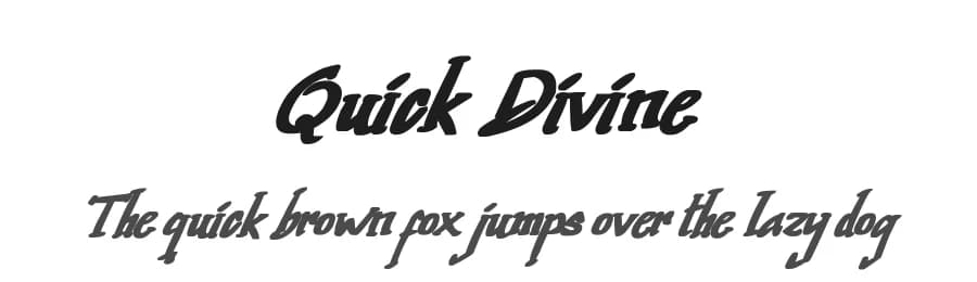 Quick Divine by Subectype & Orenari — Script Handwritten Font