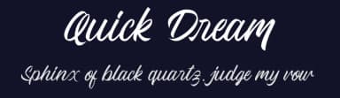 Quick Dream by Andika Fez — Script Handwritten Font — thumbnail 2