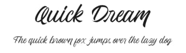 Quick Dream by Andika Fez — Script Handwritten Font — thumbnail 1