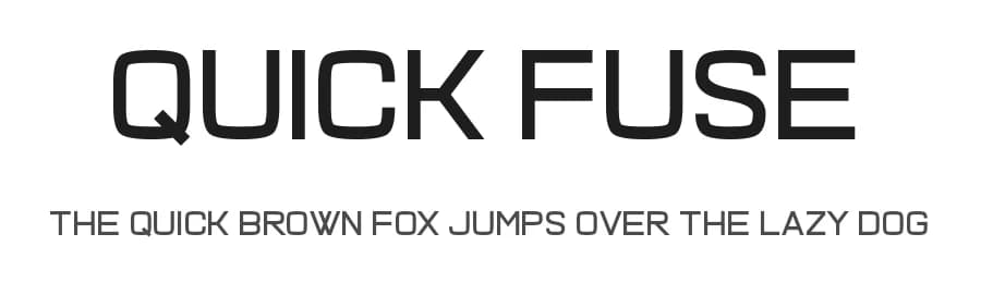 Quick Fuse by Chequered Ink — Sans Serif Font
