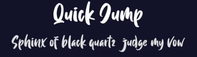 Quick Jump by Lettersiro Studio — Script Handwritten Font — thumbnail 2
