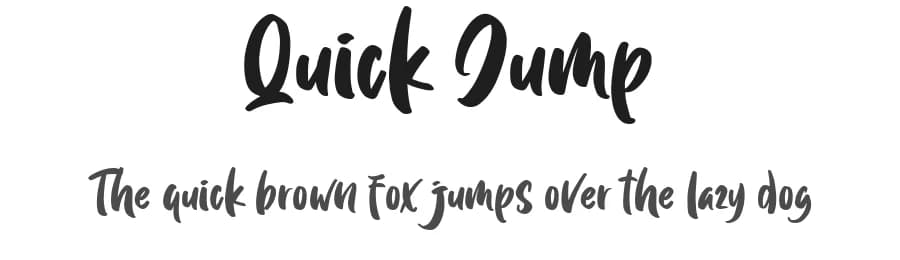 Quick Jump by Lettersiro Studio — Script Handwritten Font