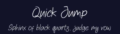 Quick Jump by Uloel Design — Script Handwritten Font — thumbnail 2