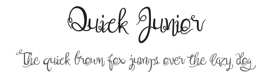 Quick Junior by UI Creative — Script Handwritten Font