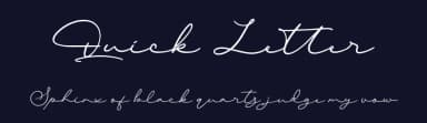 Quick Letter by Almarkhatype — Script Handwritten Font — thumbnail 2