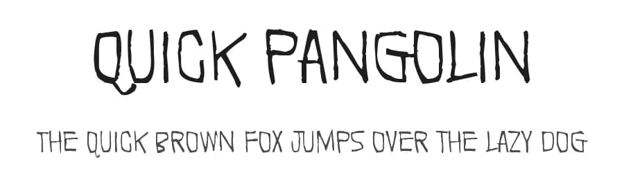Quick Pangolin by Juha Korhonen — Script Handwritten Font